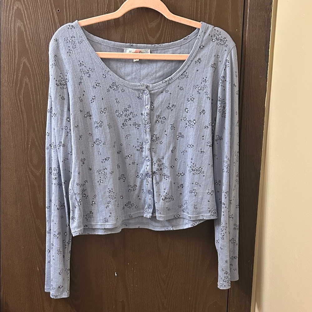 Floral Henley